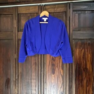 Dressbarn Royal Blue‎ Cropped Jacket